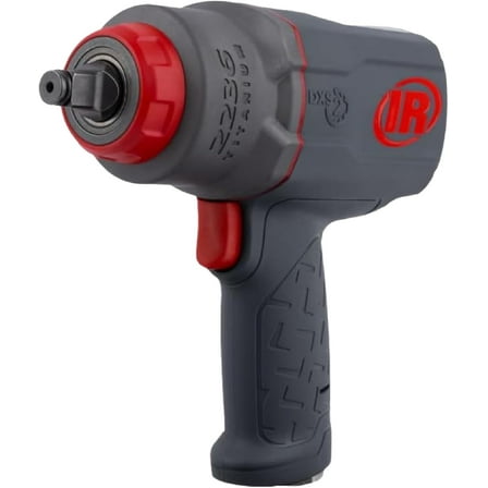 Ingersoll Rand 2236QTIMAX DXS2 1/2" Air Impact Wrench, Quiet, 1,500 ft-lb Torque, Titanium Hammer Case, Friction Ring Retainer, Pistol, Interchangeable Anvil, Multifunctional Tool C40