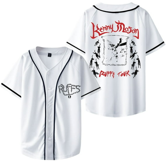 Kenny Mason Baseball Jacket Ruffs Tour Merch Jackets Unisex Fashion Casual Short Sleeve Clothing