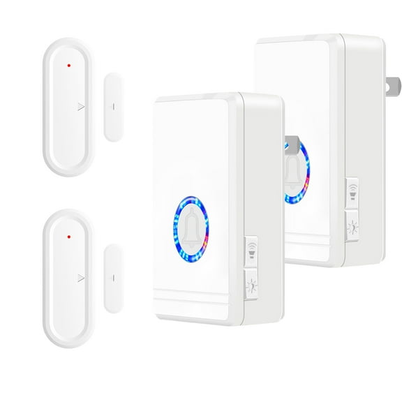 GREENCYCLE Wireless Motion Sensor Door Chime,RDoor Chime for Business when Entering,Door Chimes,Door Ringer with 600 ft Range,Night Light Function,For Shopping Centers, Homes and Offices,1PK
