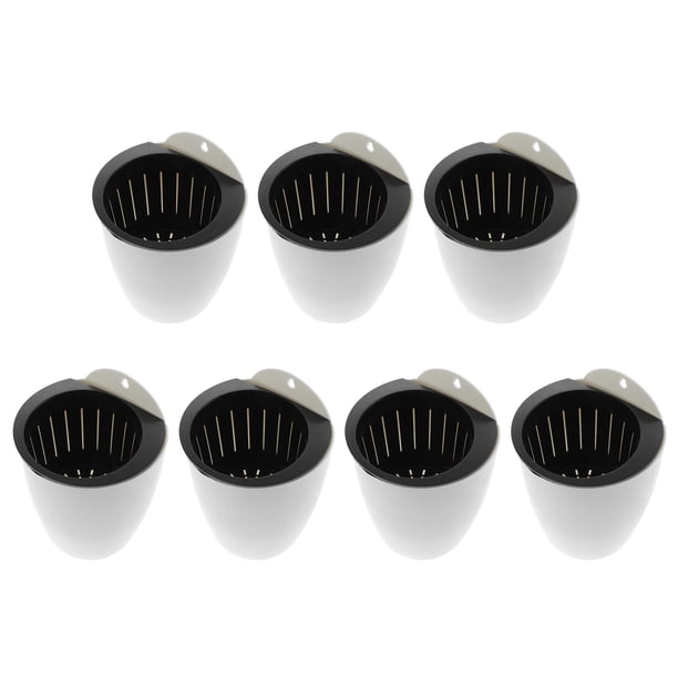 BRIGHTFUFU Macetero de autorriego para interior, maceta colgante para flores, suculenta, 7 Uds.