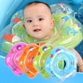 thumbnail image 3 of Blue Baby Swimming Ring Inflatable Baby Infant Toddler Bath Shower Neck Ring Collar Toys Float Safety Ring Pool Aids, 3 of 5