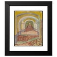 thumbnail image 2 of Vincent van Gogh 12x14 Black Modern Framed Museum Art Print Titled - Corridor in the Asylum (1889), 2 of 5