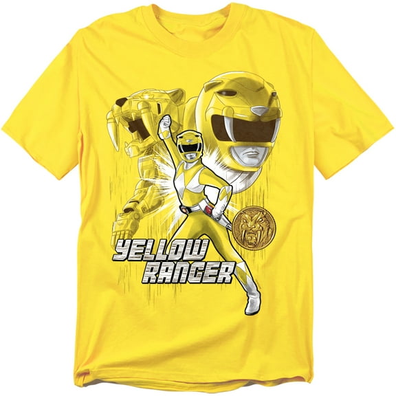 Power Rangers T-Shirt Yellow Ranger Unisex Graphic Tee For Men & Women Yellow 