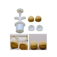 thumbnail image 3 of Mooncake Mold Press Set with 2 Stamps Practical Chestnut Shape Press Mold for DIY Cake Cookie Biscuit Dessert Making, 3 of 11