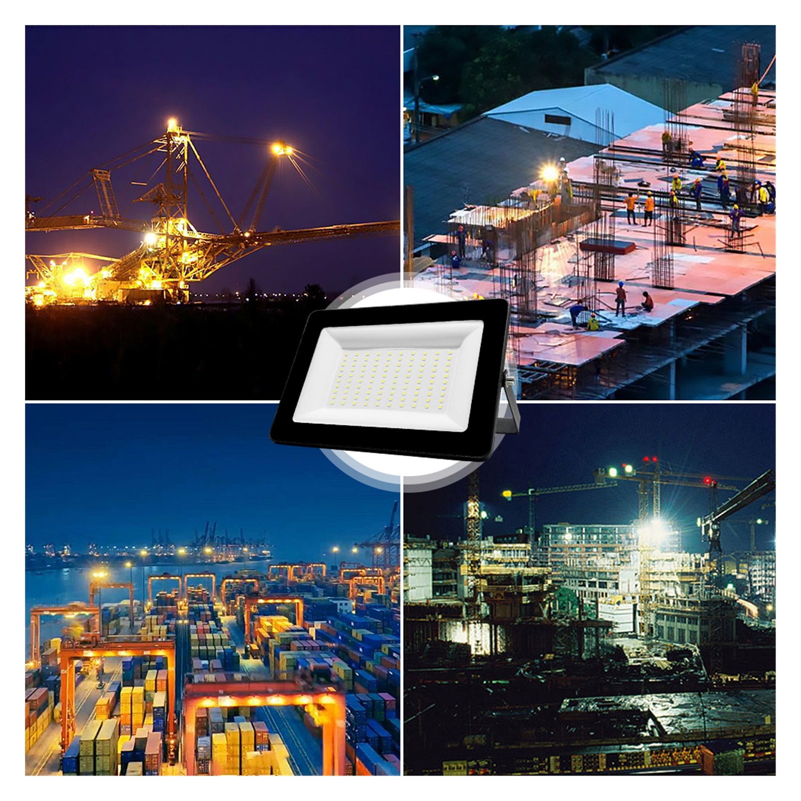 LED Floodlight 300W 200W 100W 50W Projector Lamp IP66 Reflector Foco Led Exterior Outdoor Lighting Spotlight Flood Light