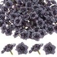 thumbnail image 1 of Uxcell Paquete de 50 Cabezas de Rosas Artificiales, Cabeza de Rosa de Seda Falsa para Bodas/Ramos/Artesanías DIY/Decoración de Fiestas, Cabezas de Flores Falsas [Gris], 1 of 1