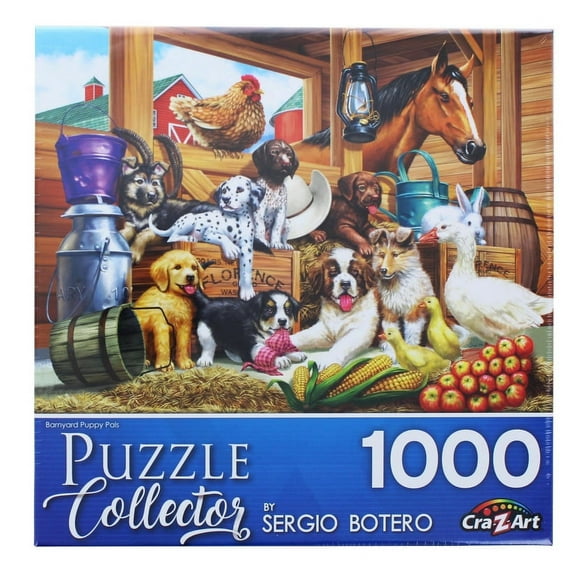 Barnyard Puppy Pals 1000 Piece Jigsaw Puzzle