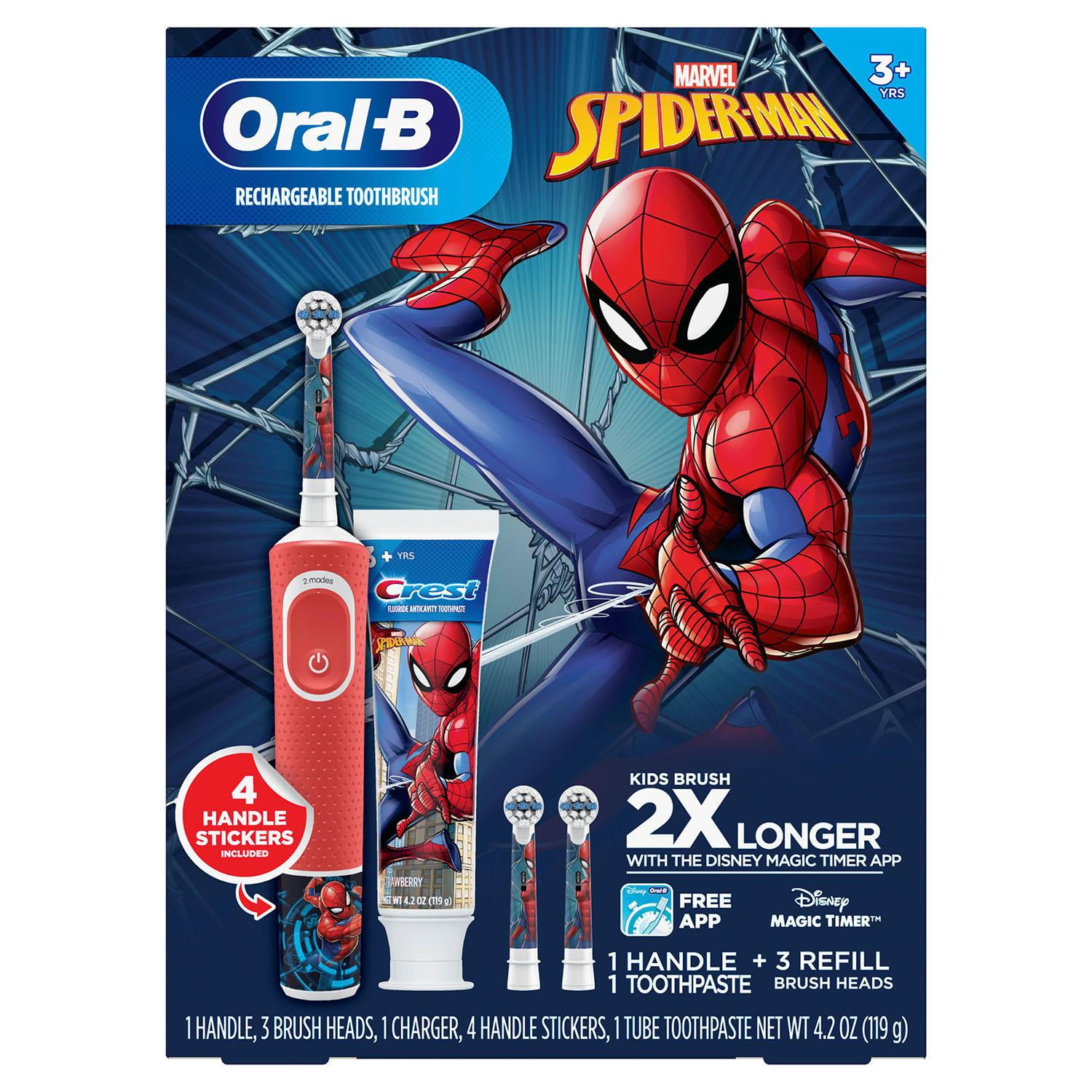 oral b spiderman electric toothbrush