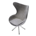 thumbnail image 3 of Casa de Muñecas perfke Silla Cisne Gris Flocado Muebles Modernos, 3 of 7