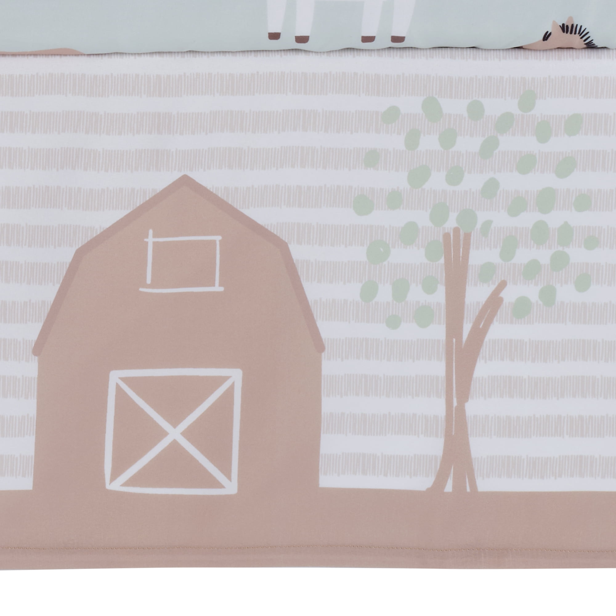 Bedtime Originals Farmyard Friends 3-Piece Infant Baby Nursery Crib Bedding Set