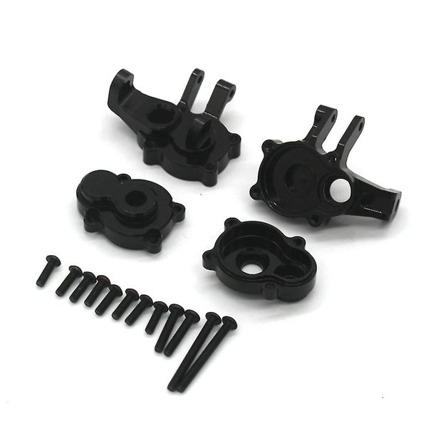 Carcasa del portal del nudillo de dirección delantera de Metal Compatible con actualizaciones de coche trepador de control remoto Yikong Yk4082 Yk4102 Yk4103