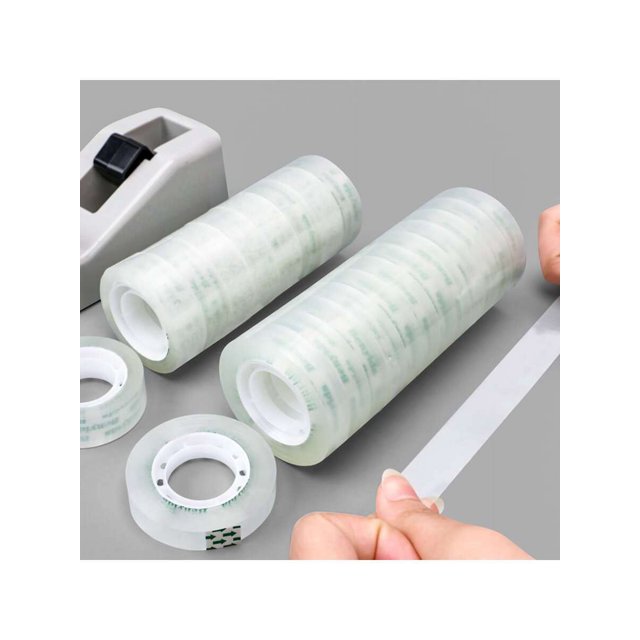 1pc Transparent Plastic Adhesive Tape, Simple Sticky Tape For School And Office