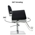 thumbnail image 3 of BarberPub Classic Hydraulic Barber Chair Salon Chair Hair Spa Beauty Styling Salon Equipment 1017, 3 of 7