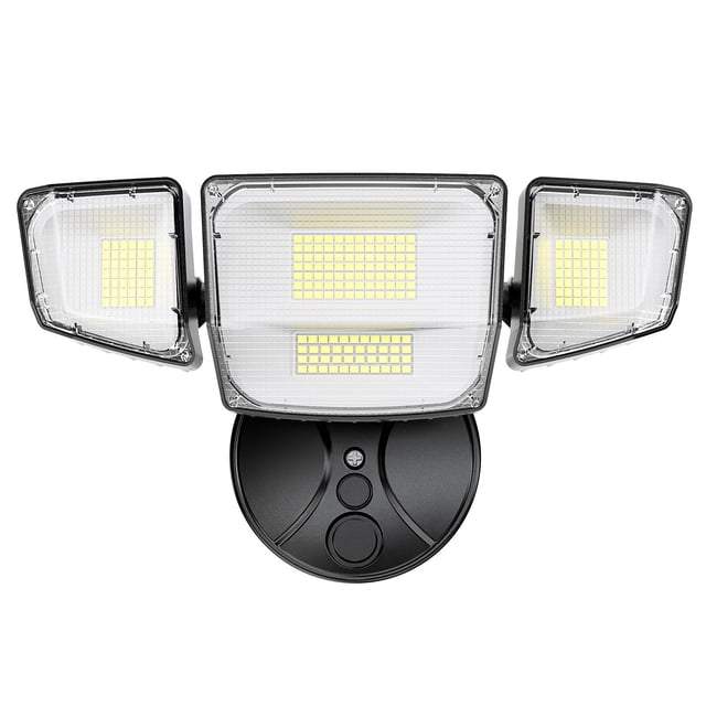 Foco reflector Onforu de 90 W, 4 cabezales, 10 000 lm, impermeable IP66