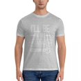 thumbnail image 1 of Camiseta de verano para hombre camisa clásica de I will be in the garage color negro lisa talla grande, 1 of 7