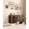 thumbnail image 4 of 44.1" Dog Crate Furniture, 3 Door Wooden Dog Crate Furniture for Small/Medium/Large Dog,Rustic Brown, 4 of 9