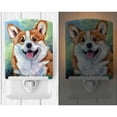 Stampa In Alluminio Caroline Treasures Con Corgi Gallese Di Natale. Dimensioni 20,3x30,5 Cm, Con Corda Per Appendere. Resistente Agli Agenti Atmosferici, Per Interni Ed Esterni. Made In USA.