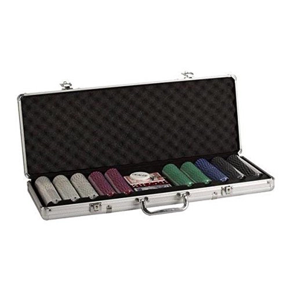 Poker Set In Aluminum Case With 500 (11.5 Gram) Suited Style Chips