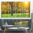 thumbnail image 1 of Sunny Park with Oak Panorama - Large Landscape Canvas Art, 1 of 4