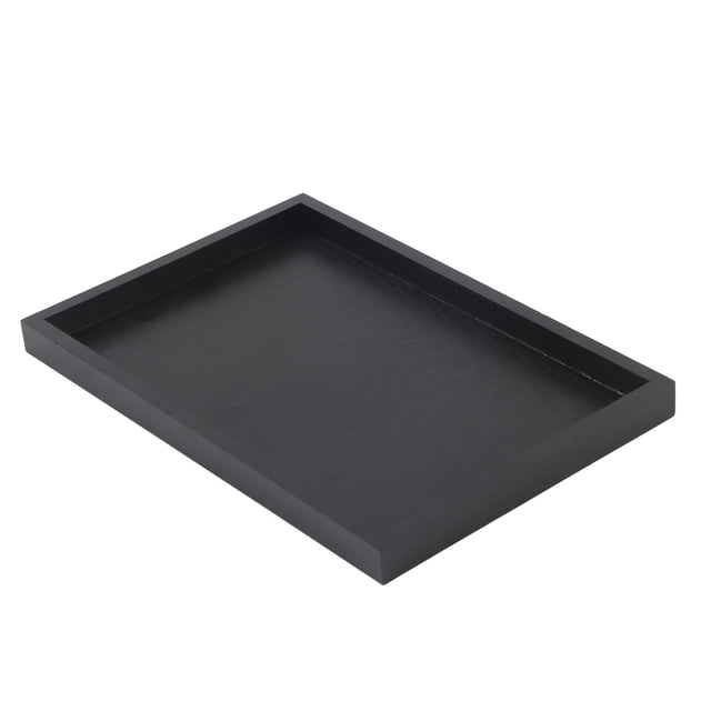 Bandeja para servir alimentos, forma rectangular, madera maciza, bandeja para servir madera, bandeja de madera para té, elaborada por expertos