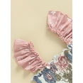 thumbnail image 5 of Bagilaanoe Toddler Baby Girl Summer Clothes Ruffle Floral Jumpsuit Strap Pants 1T 2T 3T 4T 5T Romper Overalls One-Piece Outfits, 5 of 9