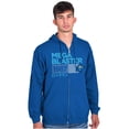thumbnail image 5 of Classic Video Game Mega Man Blaster Zip Up Hoodie Men's Women's Brisco Brands X, 5 of 6