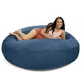 thumbnail image 1 of Jaxx Cocoon Large Bean Bag Chair for Adults with Protective Inner-Liner, Navy (Set of 1), 1 of 8