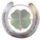 thumbnail image 1 of Four Leaf Clover Horseshoe Decor Horseshoe Art Pendant Decoration Wall Art Decor, 1 of 3