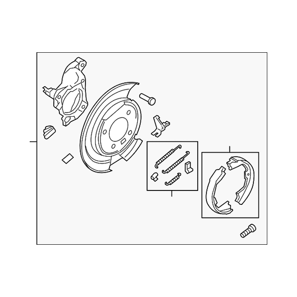 Ford F250 Parking Brake Assembly
