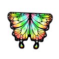 thumbnail image 1 of Disfraz de alas de mariposa para niñas, regalo infantil, ropa para disfrazarse para espectáculos escénicos Vistoso, 1 of 9
