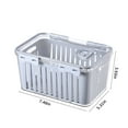 thumbnail image 5 of Fruit Containers for Refrigerator Large Food Storage Container with Removable Colander Alright Fruit Vegetable Storage Saver Container for Fridge, 5 of 6