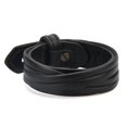 thumbnail image 3 of Ajustable PU cuero hebilla brazalete encanto cinturón brazalete correa Negro Zulema Pulsera de hebilla de correa, 3 of 7