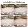 thumbnail image 7 of ODIKA 8'x10' Washable Area Rug Non-Slip Chair-Friendly Mat Distressed Botanical Toile Faded Damask Ornate Scrolling Vintage Flowing Dynamic for Dining Room, Large Office, Lounge, 7 of 7