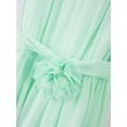 thumbnail image 7 of TiaoBug Kids Girls A-Line Pleated Chiffon Dress Sleeveless Flower Girl Wedding Party Gown 4-14, 7 of 7