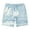 Light Blue, variant on XFeng Men's 2 in 1 Swim Trunks, Print Board Shorts with Compression Liner, Quick Dry Beach Swim Shorts with Pockets