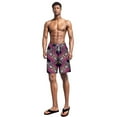 thumbnail image 3 of African Printed Mens Workout Athletic Shorts Hiking Shorts Men Lightweight Sports Gym Shorts Running, 3 of 4
