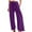 Purple, variant on AGWOLF Womens Fleece Sweatpants Elastic High Waist Pants 2024 Fall Solid Color Joggers Y2k Trendy Lounge Cinch Bottom Trousers with Pockets