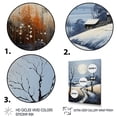 thumbnail image 3 of Designart "Countryside Snowy Simplicity Winter I" Landscape & Nature Floater Framed Wall Art Print, 3 of 7