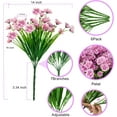 thumbnail image 2 of MAMOWEAR Artificial Flowers Outdoors, violets Fake Silk Flowers Faux Plants UV Resistant for Hanging Planters Window Box Front Porch Indoor Outside Decorations, 2 of 8