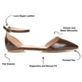 thumbnail image 5 of Journee Womens Reba Buckle Pointed Toe Ballet Flats, Widths Available, 5 of 10