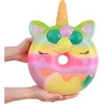 thumbnail image 1 of Squishies gigantes de 33 cm (13 pulgadas) con forma de donut de unicornio, estilo Kawaii, suaves, de crecimiento lento y perfumados. Juguetes antiestrés para niños (blanco)., 1 of 7