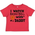 thumbnail image 3 of Inktastic I Watch Basketball with Daddy Boys Toddler T-Shirt, 3 of 5