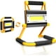 thumbnail image 1 of Luz de trabajo LED de 20 W, plegable, recargable, portátil, para camping, banco de energía, luces de seguridad de emergencia, focos para obras de construcción con rotación de 360° [Clase E], 1 of 5