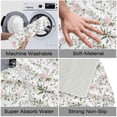 thumbnail image 5 of 1pc Floral Pattern Fabric Absorbent Non-Slip Bathroom Thickened Flannel Rug Decor,Soft,Quick Drying,Suitable For Indoor/outdoor Use,Bathrooms,Bedrooms,Kitchens,Terrace,Laundry Rooms,16"x24", 5 of 9