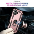 thumbnail image 3 of Asuwish Compatible with iPhone 16 6.1 inch Phone Case Tempered Glass Screen Protector Slim Magnetic Ring Holder Stand Hybrid Protective Cell Cover for i Phone16 i16 16Case Women Men Pink, 3 of 8