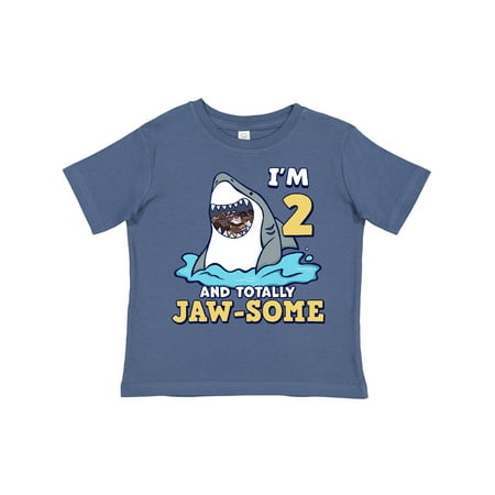 

Inktastic I m 2 and Totally Jawsome Shark Gift Toddler Boy or Toddler Girl T-Shirt