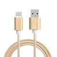 thumbnail image 1 of kurtrusly 1 Meter Type-C Woven Mobile Phone Data Cable Charging Line Cord 2 in 1 Fast Charging Data Transfer, 1 of 8