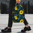 thumbnail image 2 of Easygdp Sunflowers And Blue Flower Mochila Ligera de 15 Pulgadas para Estudiantes, Mochila Cómoda para la Escuela y Viajes, Correas Ajustables, 2 of 6