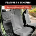 thumbnail image 3 of ARIES 3142-18 Seat Defender 58-Inch x 23-Inch Brown Waterproof Universal Bucket Car Seat Cover Protector, 3 of 6