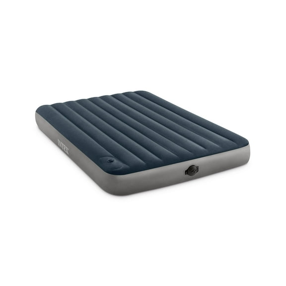 Intex 10in Queen Dura-Beam Single High Airbed Mattress with Built-In 2-Step Pump